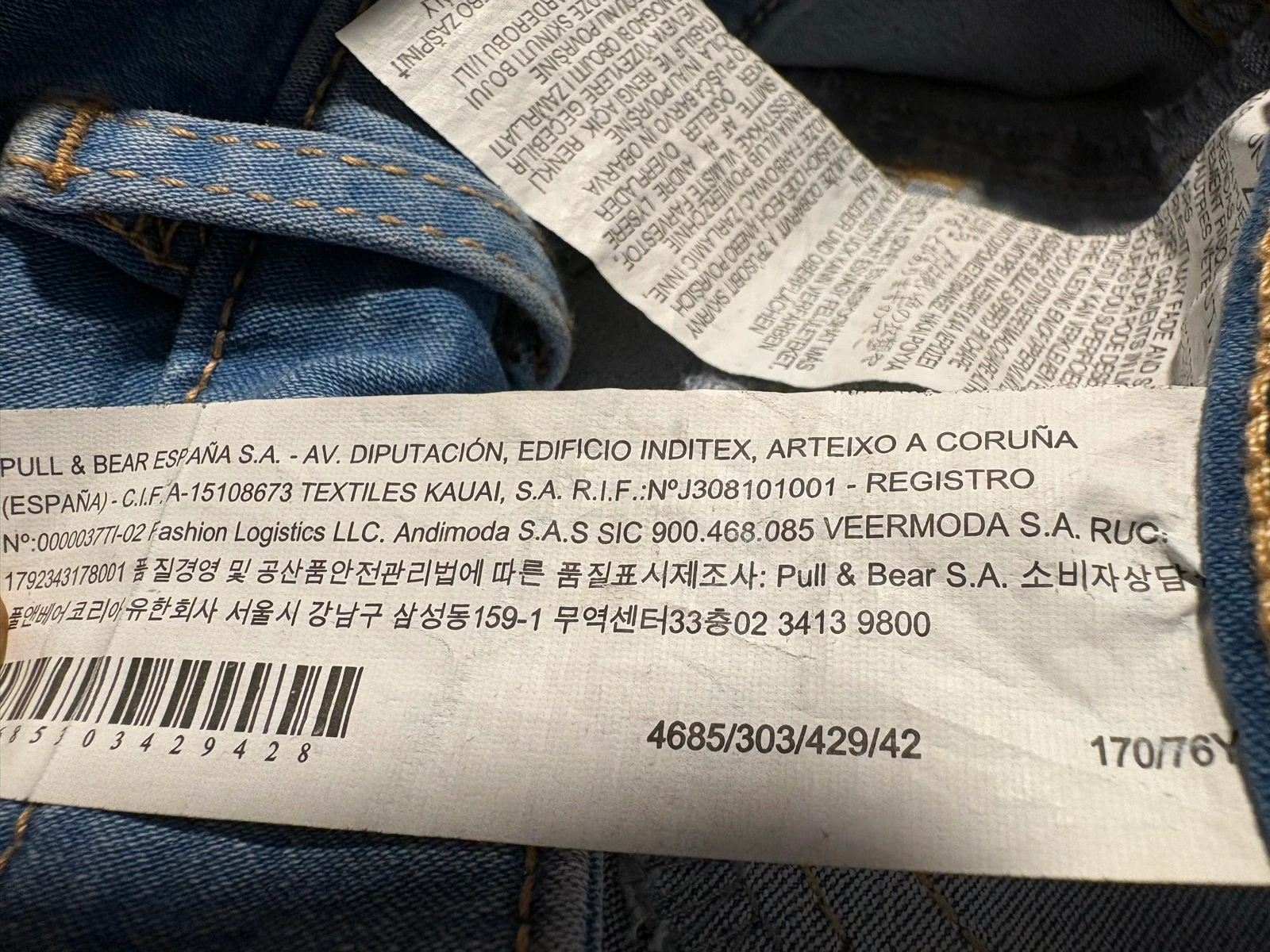 Jeans Pull&Bear skinny taille haute bleu taille 42 / Jean slim bleu L – photo 7